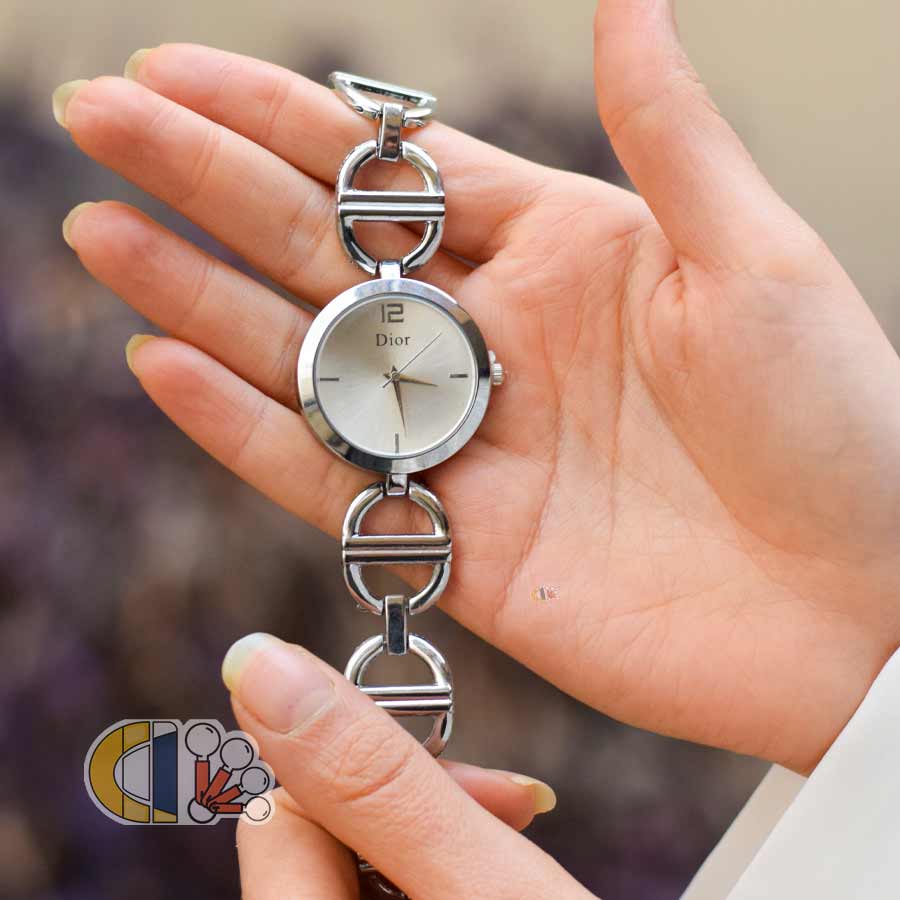 ⭕️ ساعت مچی دیور زنانه با بند فلزی ظریف و مینیمال Dior