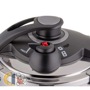 زودپز دوقلو استیل کی اس تی مدل 6085 گنجایش 6 لیتر + 4 لیتر با درب ترک