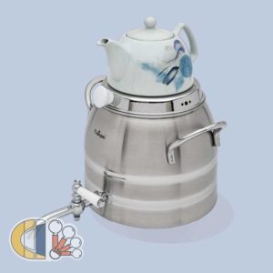 کتری و قوری استیل 6 لیتر یونیک Unique مدل 7222