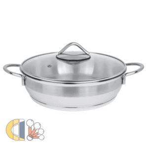 تابه استیل سایز 24 دو دسته ام جی اس