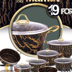 سرویس قابلمه گرانیتی 19 پارچه ماموت Mamut