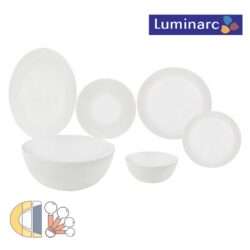 سرویس غذا خوری 26 پارچه لومینارک Luminarc مدل دیوالی سفید