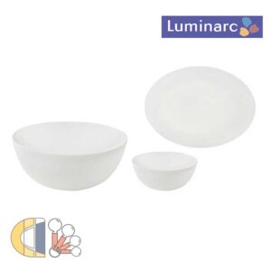 سرویس غذا خوری 26 پارچه لومینارک Luminarc مدل دیوالی سفید