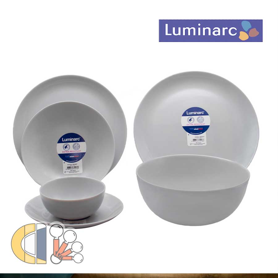 سرویس غذا خوری 26 پارچه لومینارک Luminarc مدل دیوالی طوسی