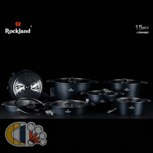 سرویس قابلمه 15 پارچه راکلند مدل آلمانی سرمه ای