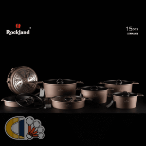 سرویس قابلمه 15 پارچه راکلند مدل آلمانی شکلاتی