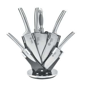 سرویس چاقو آشپزخانه ام جی اس 9 پارچه مدل 8014 MGS