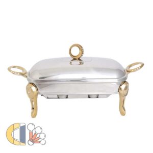 سوفله خوری مرغ رزلند دسته طلایی سایز کوچک