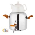 کتری و قوری کی اس تی مدل 4020D دسته چوبی