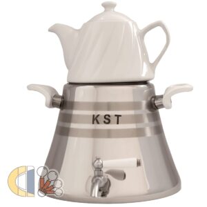 کتری و قوری کی اس تی مدل هرمی A4 دسته باکالیت