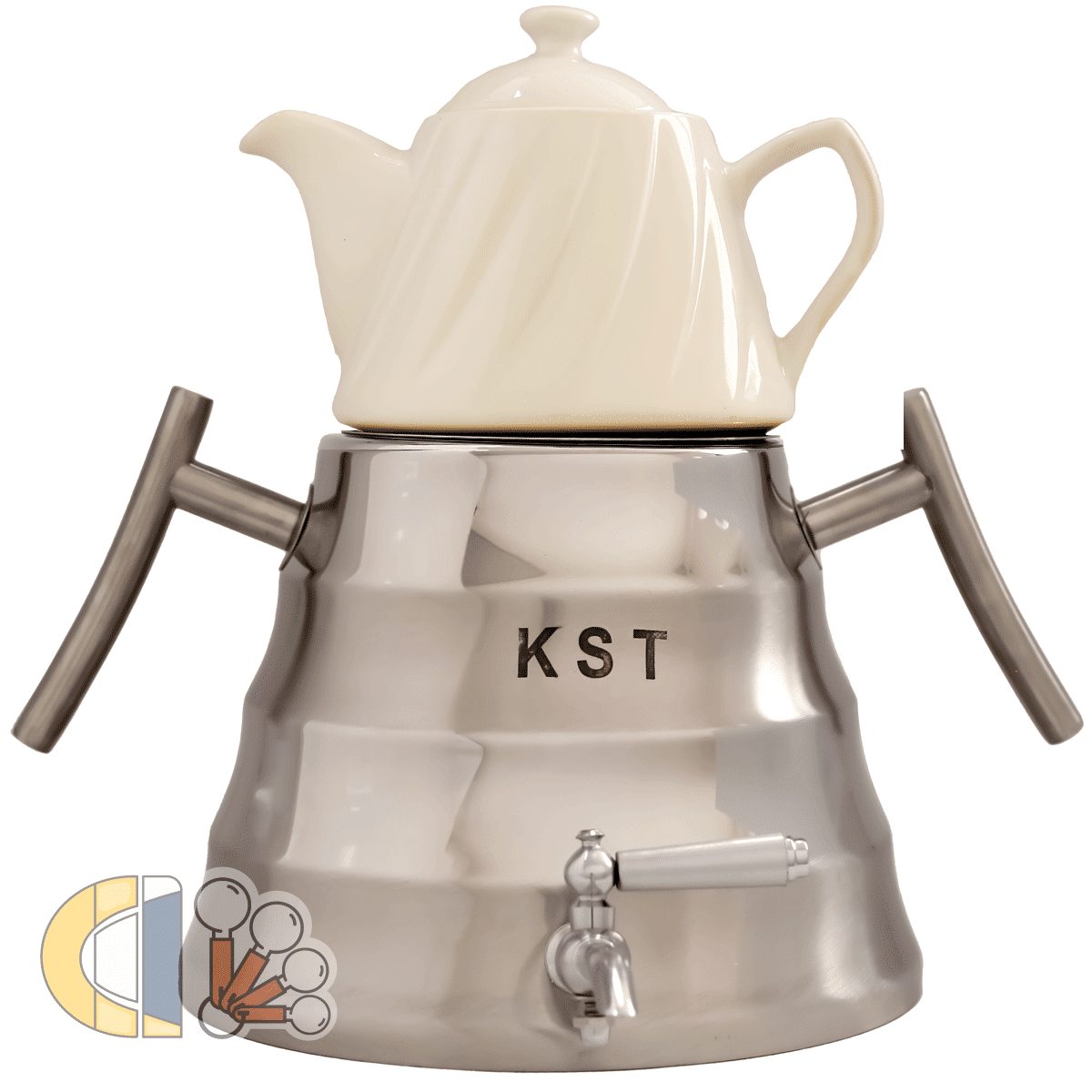 کتری و قوری کی اس تی KST مدل هرمی A3