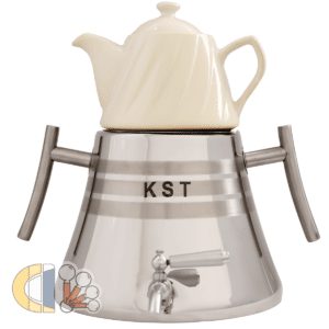 کتری و قوری کی اس تی KST مدل هرمی A4